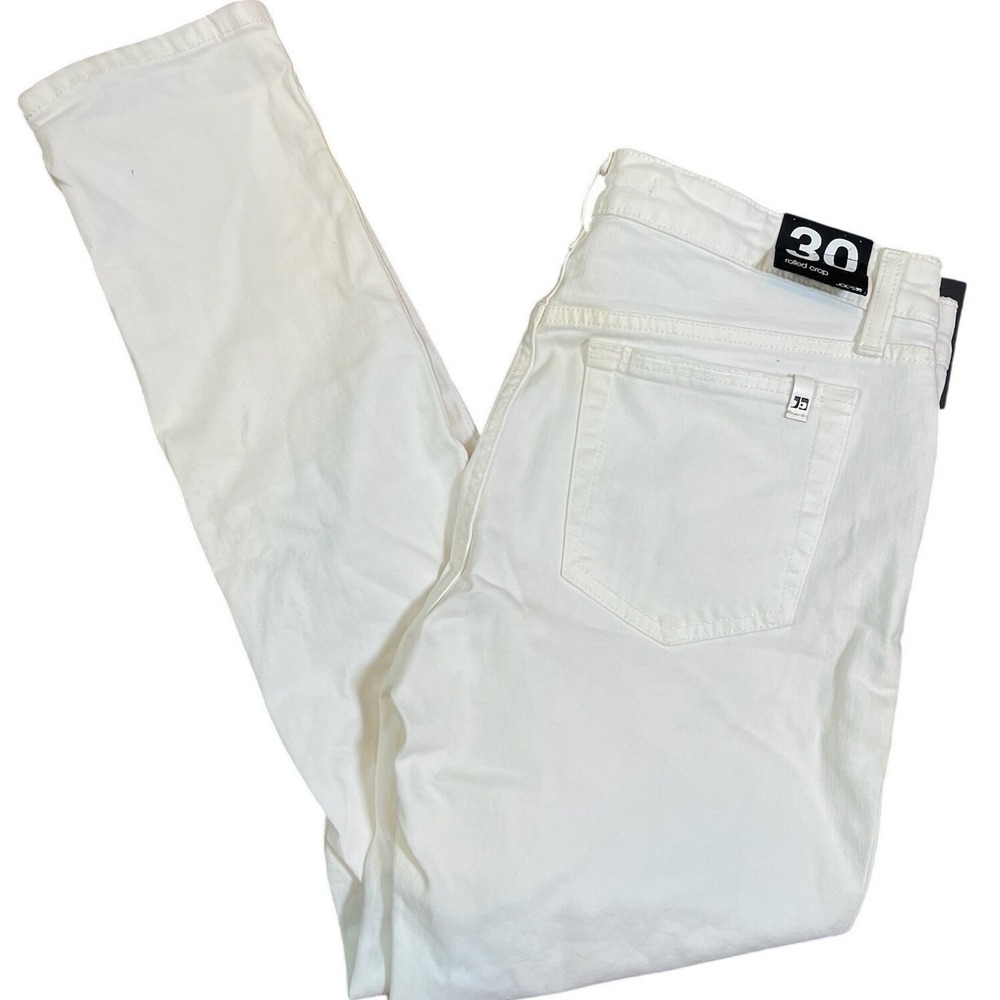 Joe's Jeans Womens White Distressed Skinny Jeans Knee Rips Size 31